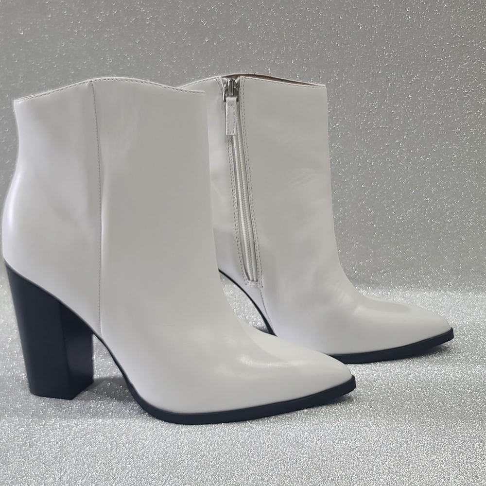 Halogen White Heeled Boots
